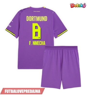 Lacne Dětský Futbalové dres Borussia Dortmund Felix Nmecha #8 2026-27 Krátky Rukáv - Tretina (+ trenírky)